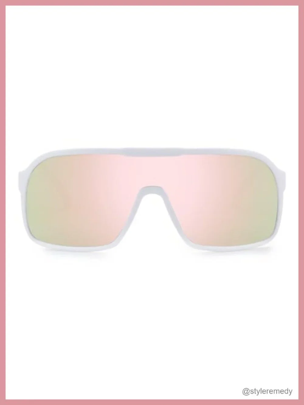 Oversized Shield Sunglasses Polarized UV400 Plastic Frame Retro Square